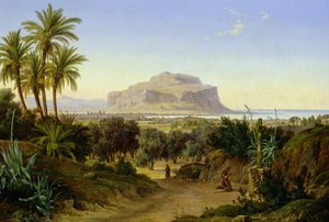 Vista de Palermo com o Monte Pellegrino